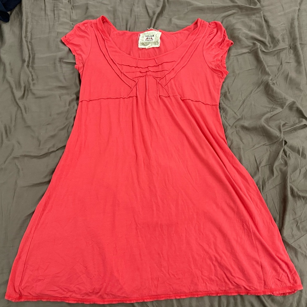 Y2K Chelsea & Violet Coral Dress Size Large